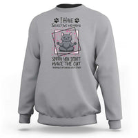 Funny Cat Sweatshirt I Have Selective Hearing - Wonder Print Shop