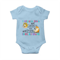 Sarcastic Cat Lover Baby Onesie I Always Give 100% At Work Office Humor - Wonder Print Shop