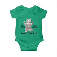 Free Hugs Do Not Touch Me Baby Onesie Funny Cat Meme - Wonder Print Shop