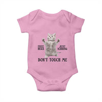 Free Hugs Do Not Touch Me Baby Onesie Funny Cat Meme - Wonder Print Shop