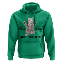 Free Hugs Do Not Touch Me Hoodie Funny Cat Meme - Wonder Print Shop