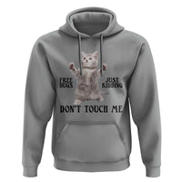 Free Hugs Do Not Touch Me Hoodie Funny Cat Meme - Wonder Print Shop