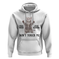 Free Hugs Do Not Touch Me Hoodie Funny Cat Meme - Wonder Print Shop