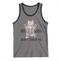 Free Hugs Do Not Touch Me Tank Top Funny Cat Meme - Wonder Print Shop