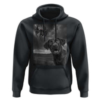 Funny Labrador Selfie With Mothman Hoodie Cryptid Gift - Wonder Print Shop