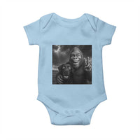 Cute Labrador Selfie With Bigfoot Baby Onesie Funny Cryptid - Wonder Print Shop