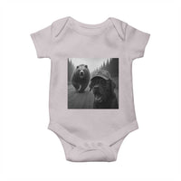 Funny Labrador Selfie With Bear Baby Onesie Dog Lover Gift - Wonder Print Shop