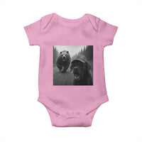 Funny Labrador Selfie With Bear Baby Onesie Dog Lover Gift - Wonder Print Shop