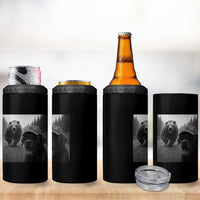 Funny Labrador Selfie With Bear 4 in 1 Can Cooler Tumbler Dog Lover Gift - Wonder Print Shop