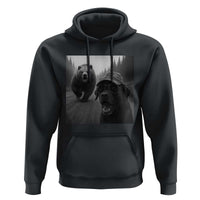 Funny Labrador Selfie With Bear Hoodie Dog Lover Gift - Wonder Print Shop