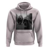 Funny Labrador Selfie With Bear Hoodie Dog Lover Gift - Wonder Print Shop
