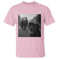 Funny Labrador Selfie With Bear T Shirt Dog Lover Gift - Wonder Print Shop