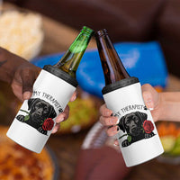 Black Labrador Retriever Is My Therapist 4 in 1 Can Cooler Tumbler Dog Lover Gift - Wonder Print Shop