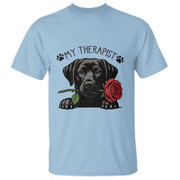 Black Labrador Retriever Is My Therapist T Shirt Dog Lover Gift - Wonder Print Shop