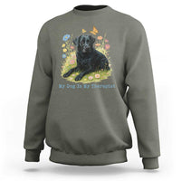 My Dog Is My Therapist Sweatshirt Labrador Retriever Lover Gift - Wonder Print Shop