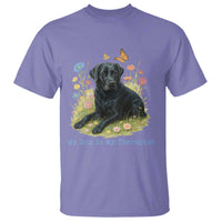 My Dog Is My Therapist T Shirt Labrador Retriever Lover Gift - Wonder Print Shop