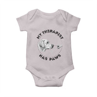 Funny Labrador Retriever Gift Baby Onesie My Therapist Has Paws - Wonder Print Shop
