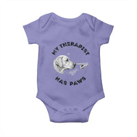 Funny Labrador Retriever Gift Baby Onesie My Therapist Has Paws - Wonder Print Shop