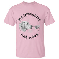 Funny Labrador Retriever Gift T Shirt My Therapist Has Paws - Wonder Print Shop