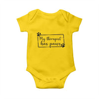 Funny Dog Lover Baby Onesie My Therapist Has Paws - Wonder Print Shop