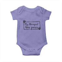Funny Dog Lover Baby Onesie My Therapist Has Paws - Wonder Print Shop