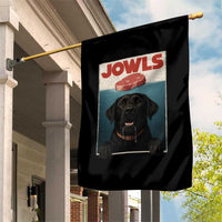 Black Labrador Retriever Garden Flag Funny Jowls Horror Dog Poster - Wonder Print Shop