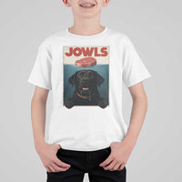 Black Labrador Retriever T Shirt For Kid Funny Jowls Horror Dog Poster - Wonder Print Shop