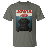 Black Labrador Retriever T Shirt Funny Jowls Horror Dog Poster - Wonder Print Shop