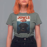 Black Labrador Retriever T Shirt For Women Funny Jowls Horror Dog Poster - Wonder Print Shop