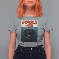 Black Labrador Retriever T Shirt For Women Funny Jowls Horror Dog Poster - Wonder Print Shop