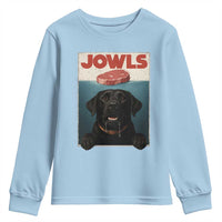 Black Labrador Retriever Youth Sweatshirt Funny Jowls Horror Dog Poster - Wonder Print Shop
