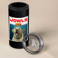 Funny Yellow Lab Jowls 4 in 1 Can Cooler Tumbler Labrador Retriever Lover Gift - Wonder Print Shop