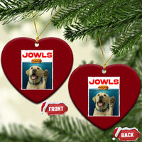 Funny Yellow Lab Jowls Ceramic Ornament Labrador Retriever Lover Gift - Wonder Print Shop