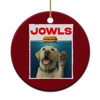 Funny Yellow Lab Jowls Ceramic Ornament Labrador Retriever Lover Gift - Wonder Print Shop