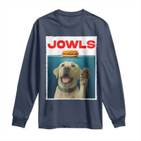 Funny Yellow Lab Jowls Long Sleeve Shirt Labrador Retriever Lover Gift - Wonder Print Shop