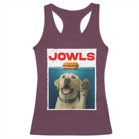 Funny Yellow Lab Jowls Racerback Tank Top Labrador Retriever Lover Gift - Wonder Print Shop
