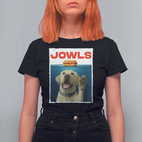 Funny Yellow Lab Jowls T Shirt For Women Labrador Retriever Lover Gift - Wonder Print Shop