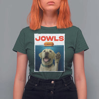 Funny Yellow Lab Jowls T Shirt For Women Labrador Retriever Lover Gift - Wonder Print Shop