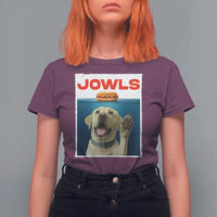 Funny Yellow Lab Jowls T Shirt For Women Labrador Retriever Lover Gift - Wonder Print Shop