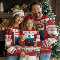 Chocolate Labrador Retriever Ugly Christmas Sweater Funny Jowls Horror Dog Poster - Wonder Print Shop