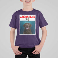 Chocolate Labrador Retriever T Shirt For Kid Funny Jowls Horror Dog Poster - Wonder Print Shop