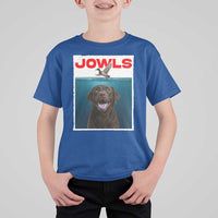 Chocolate Labrador Retriever T Shirt For Kid Funny Jowls Horror Dog Poster - Wonder Print Shop