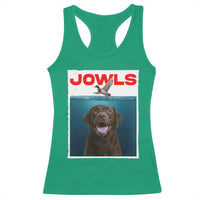 Chocolate Labrador Retriever Racerback Tank Top Funny Jowls Horror Dog Poster - Wonder Print Shop