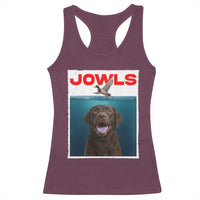 Chocolate Labrador Retriever Racerback Tank Top Funny Jowls Horror Dog Poster - Wonder Print Shop