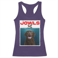 Chocolate Labrador Retriever Racerback Tank Top Funny Jowls Horror Dog Poster - Wonder Print Shop