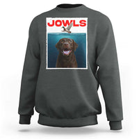 Chocolate Labrador Retriever Sweatshirt Funny Jowls Horror Dog Poster - Wonder Print Shop