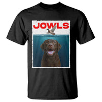 Chocolate Labrador Retriever T Shirt Funny Jowls Horror Dog Poster - Wonder Print Shop
