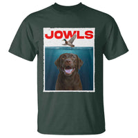 Chocolate Labrador Retriever T Shirt Funny Jowls Horror Dog Poster - Wonder Print Shop
