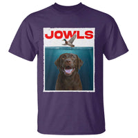 Chocolate Labrador Retriever T Shirt Funny Jowls Horror Dog Poster - Wonder Print Shop