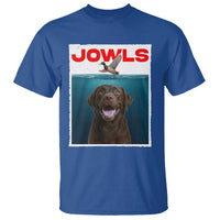 Chocolate Labrador Retriever T Shirt Funny Jowls Horror Dog Poster - Wonder Print Shop